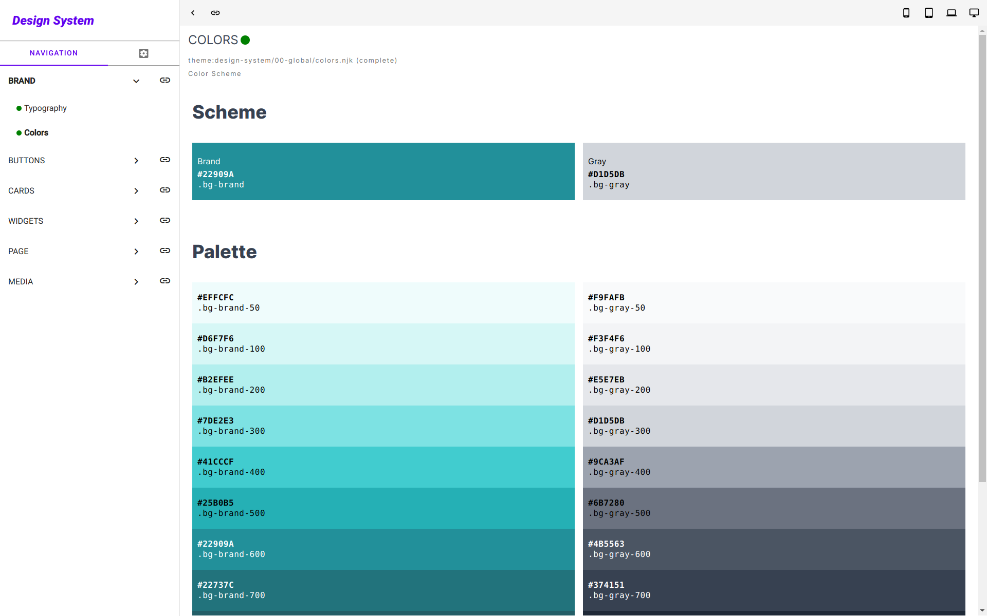 Design System - Colors