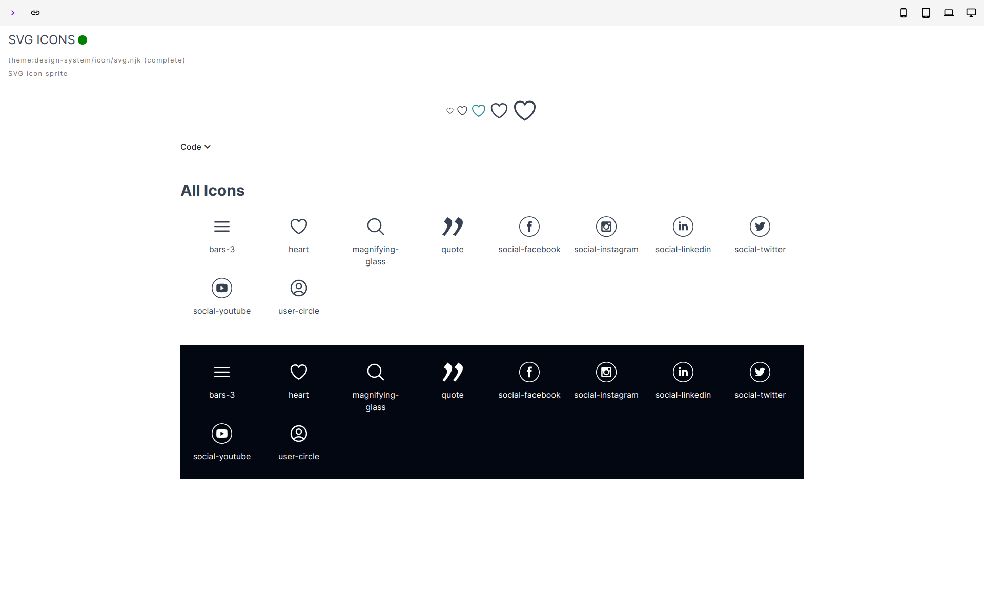 Design System - Icons